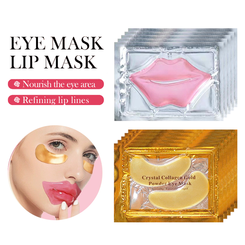 Collagen Under Eye Patches - 10/20szt Złota kryształowa maska kolagenowa na