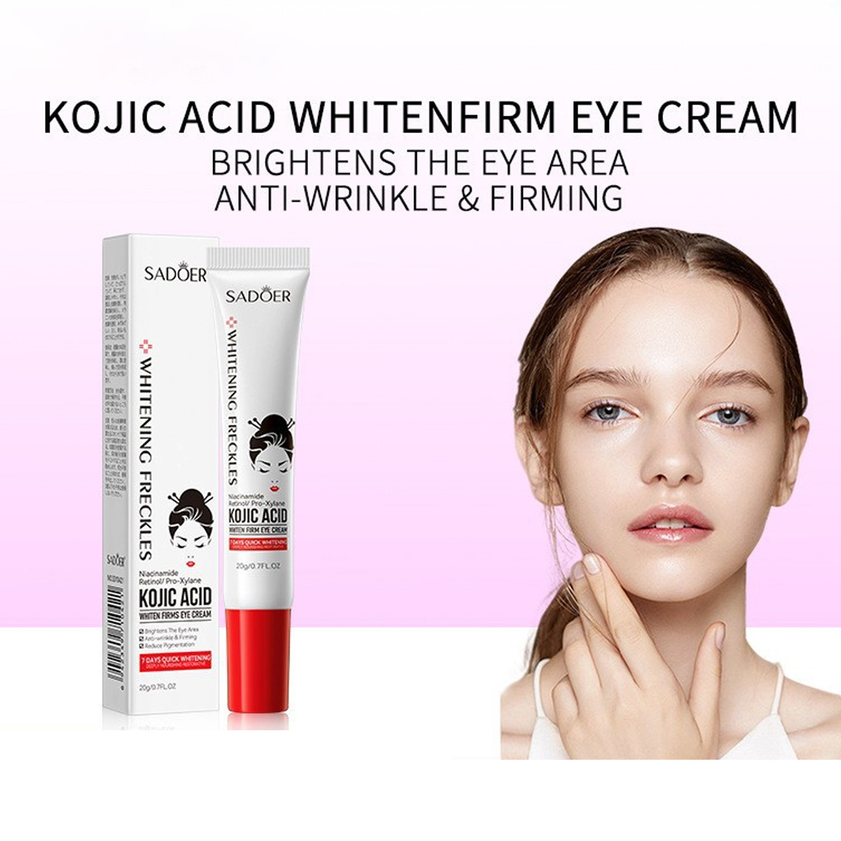 Retinol Anti Wrinkle Cream - Krem pod oczy z kwasem kojowym,