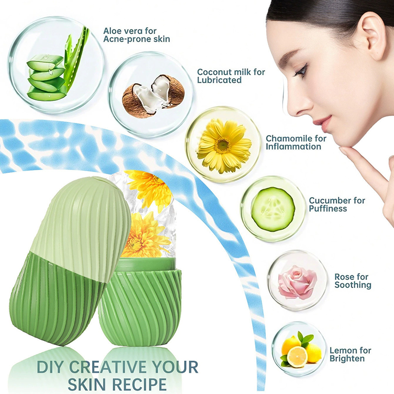 Face Ice Roller Puffiness - 【1 sztuka – silikonowa forma do