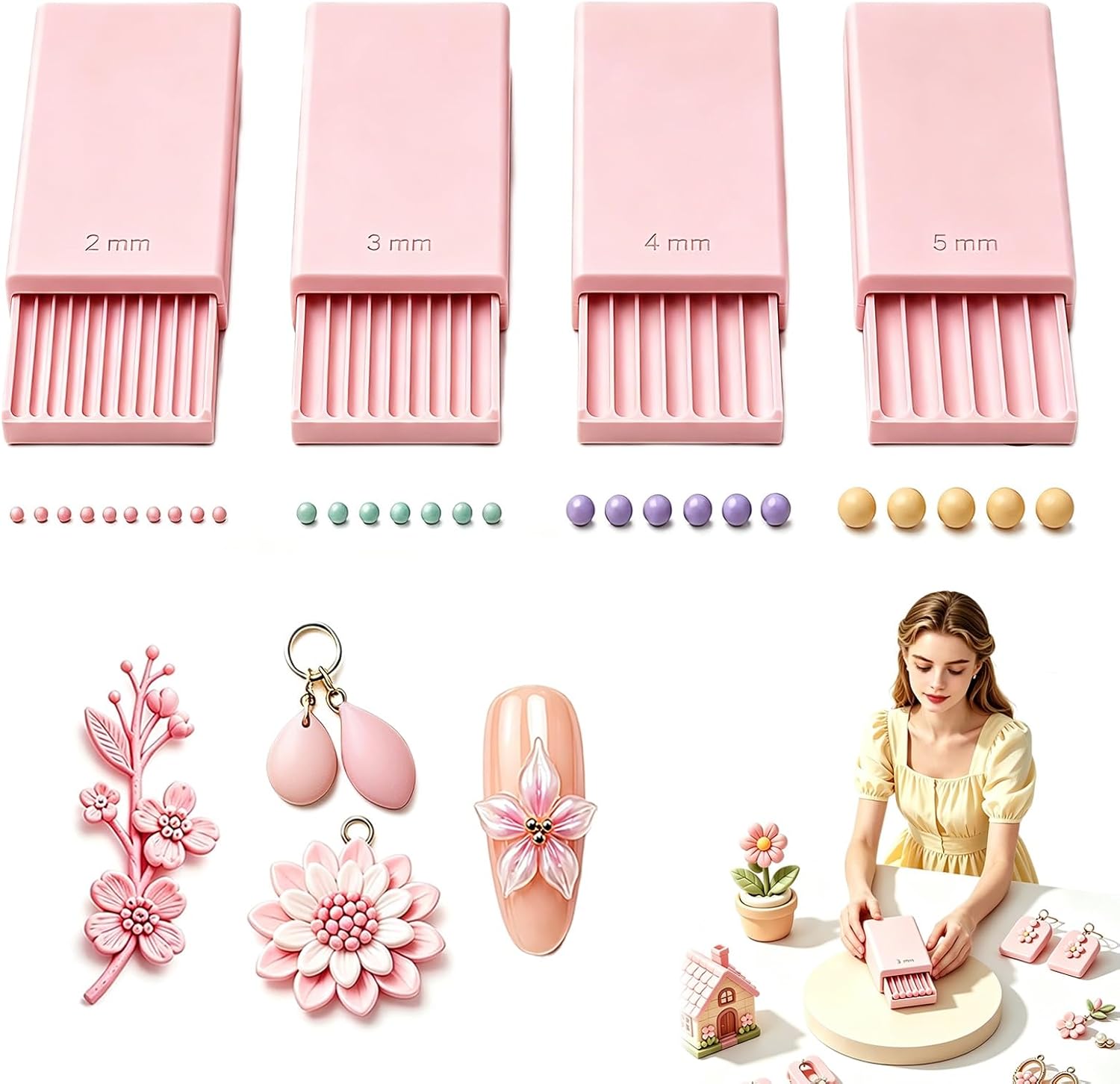 Nail Art - Narzędzie do tworzenia kul z żelu