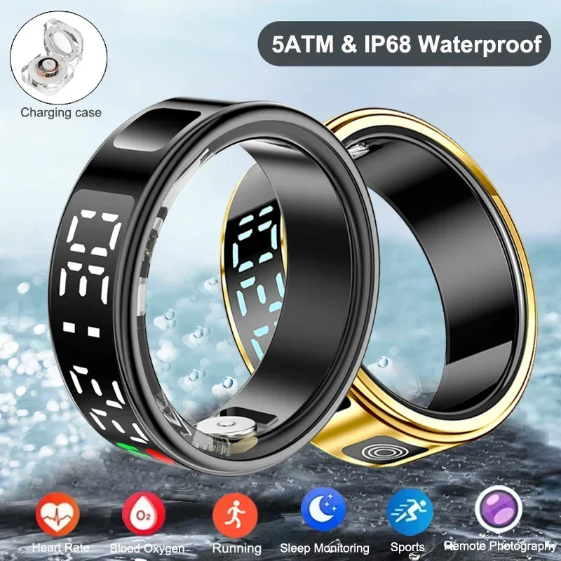 Health Monitors - Inteligentny pierścień dla mężczyzn kobiety wielofunkcyjny