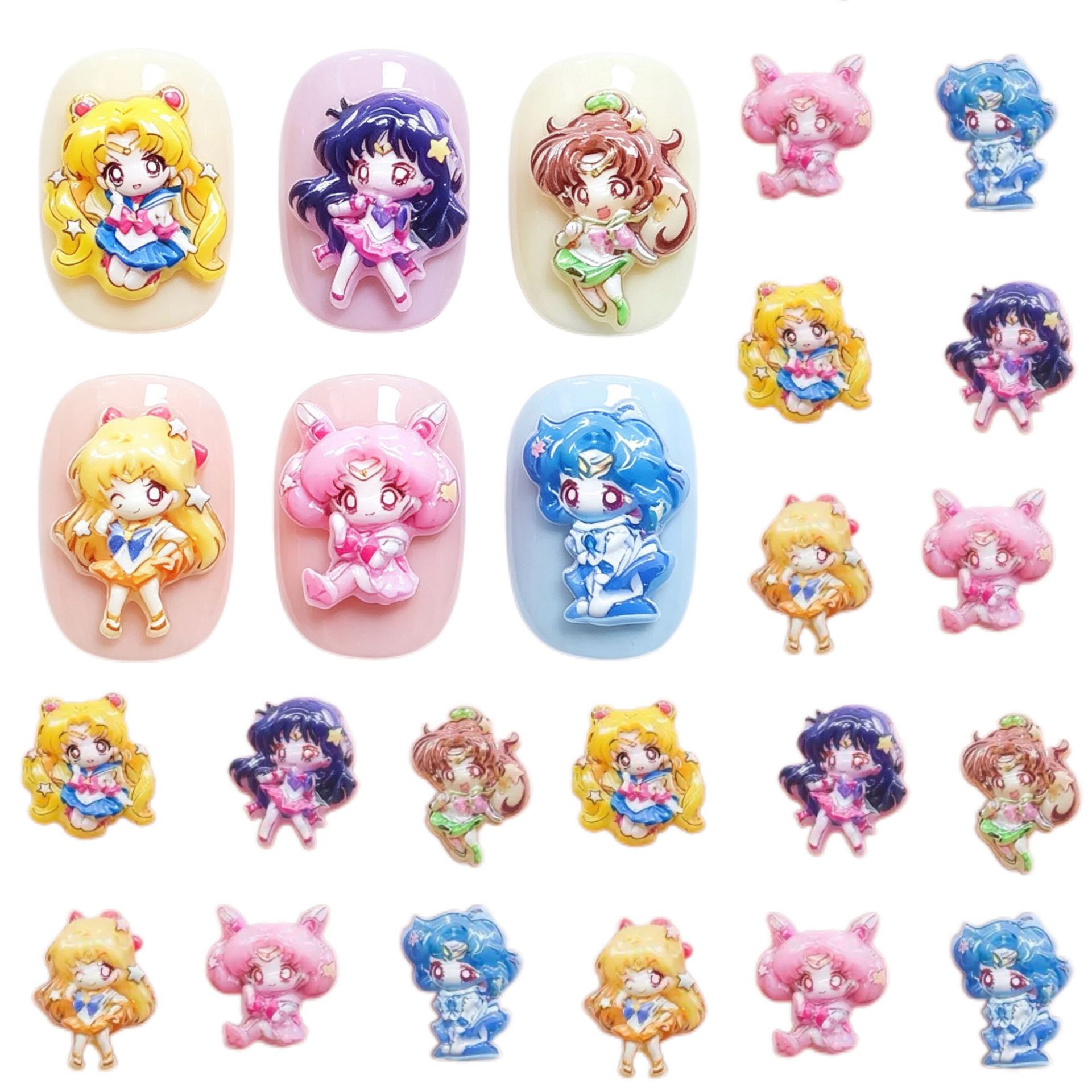 30/100 szt. Kreskówkowe ozdoby – Nail Art recenzja i cena