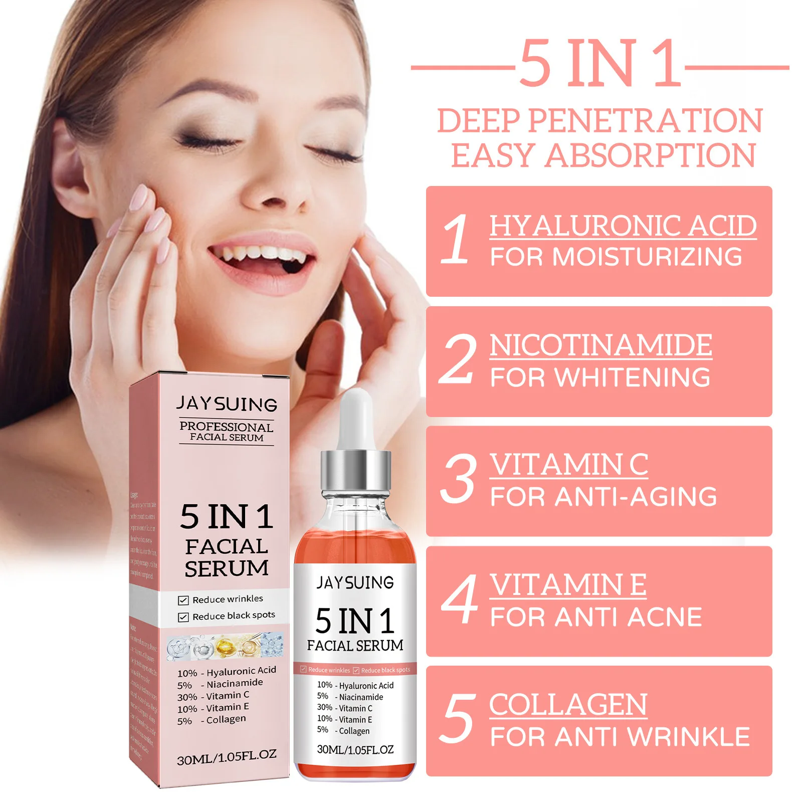 5 w 1 nawilżające serum do twa – Hyaluronic Acid Facial Serum recenzja i cena