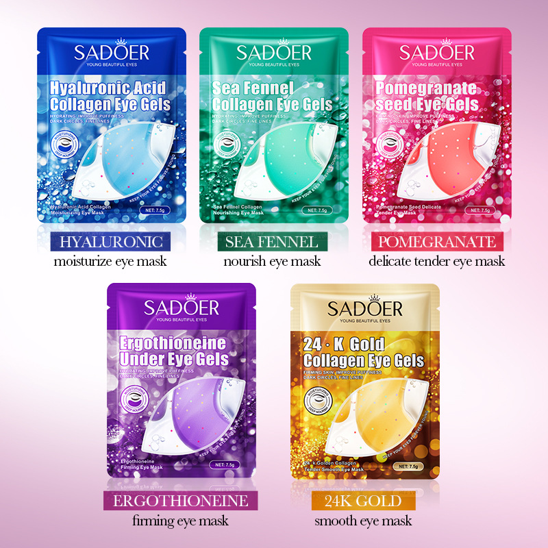 SADOER 24K Złota Maska Kolagen – Collagen Under Eye Patches recenzja i cena