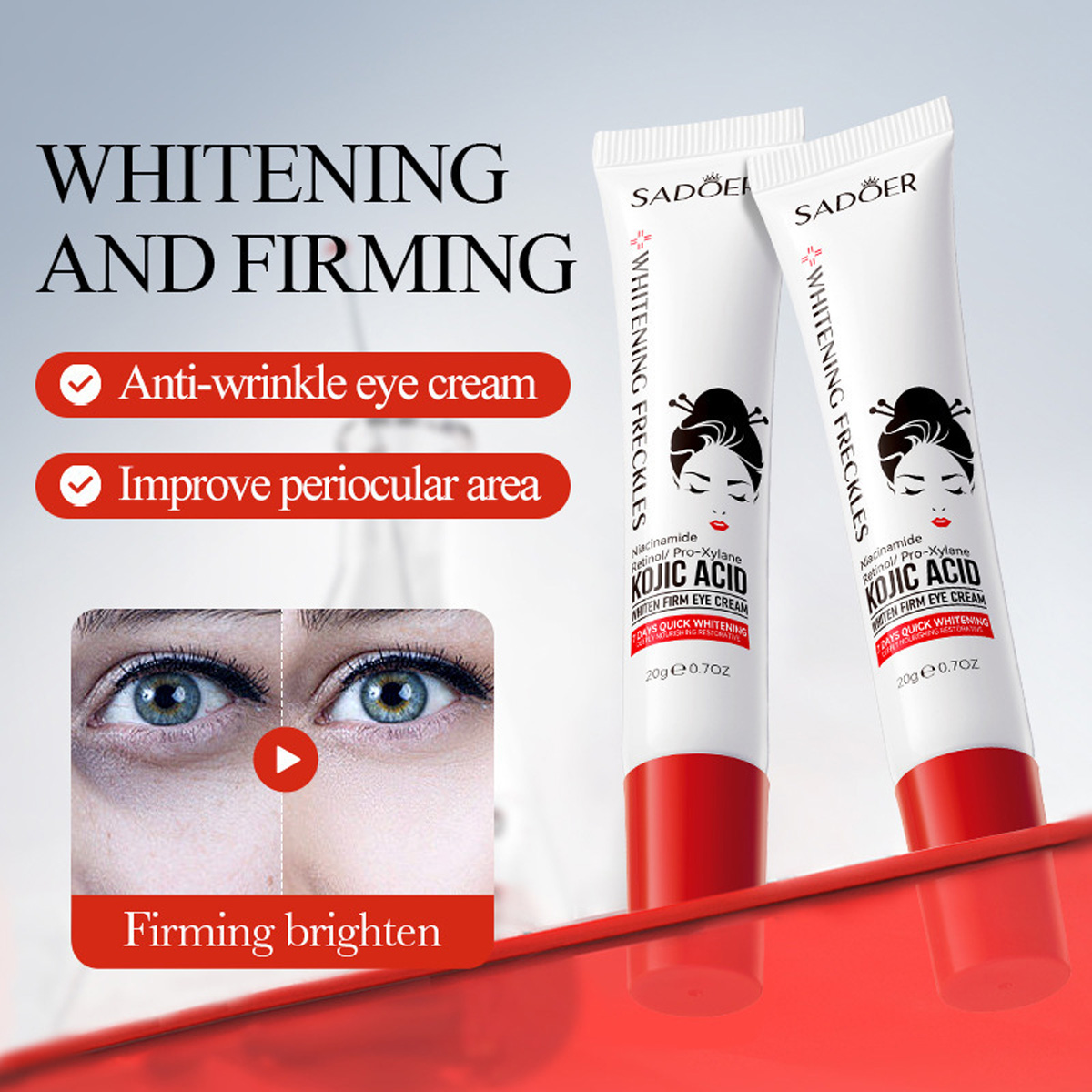 Krem pod oczy z kwasem kojowym – Retinol Anti Wrinkle Cream recenzja i cena