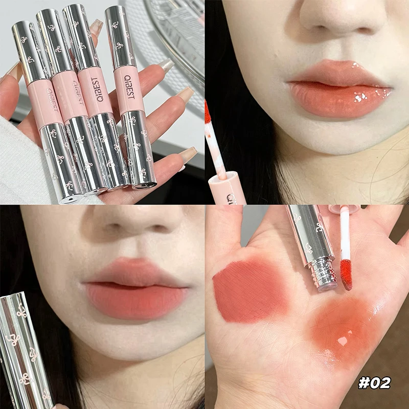 QIBEST Dwustronna Matowa Pomad – Matte Velvet Lip Tint Long Lasting recenzja i cena